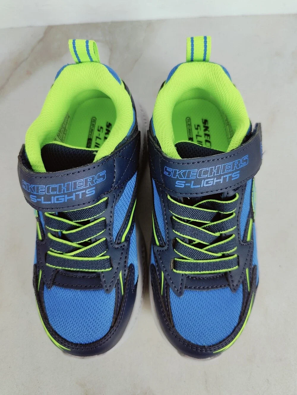 NIB Skechers Toddler Skechers S-Lights Meteor-Lights LED Light Up Sneakers, 11.5